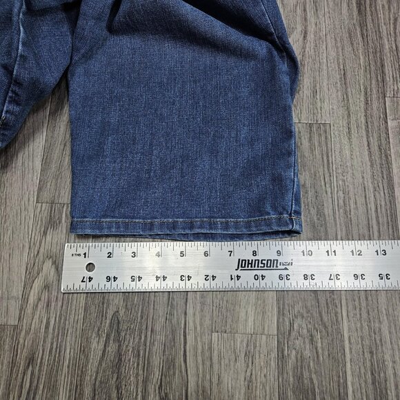 Lee Denim Capris Womens 22W Blue Relaxed Fit Mid Rise Stretch Jeans Plus Size - Picture 10 of 10